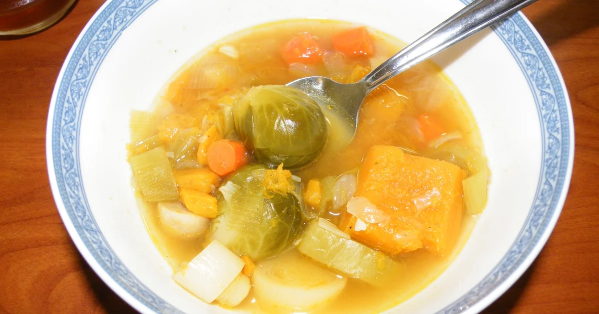 Vegetable soup dish